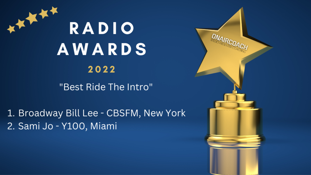 Radio Awards 2022 Best Ride The Intro Broadway Bill Lee, Sami Jo